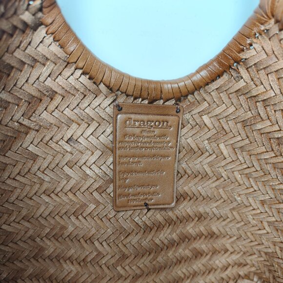 Dragon Diffusion Women's Nantucket Basket Bag in Tan - Picture 10 of 11
